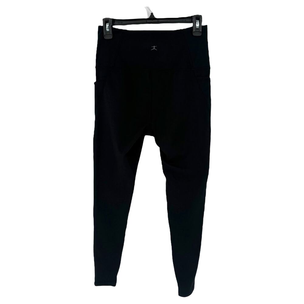 Danskin Black Cropped Leggings Women’s M Side Pockets Athleisure
